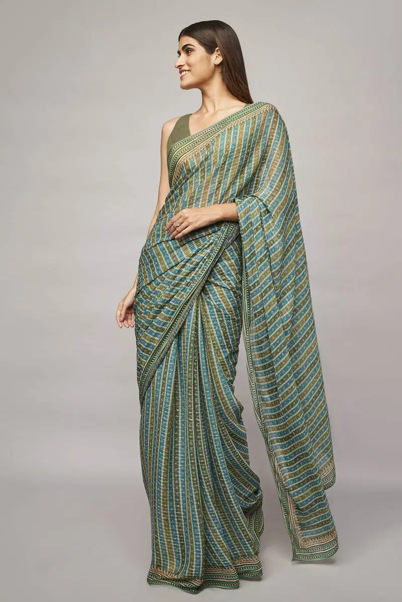 088 Bollywood Crochet Sequence Wholesale Designer Sarees
